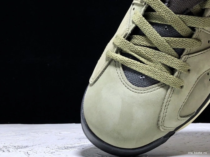Rep CN1084-200 Travis Medium Scott x Air 6 Olive Jordan 0720
